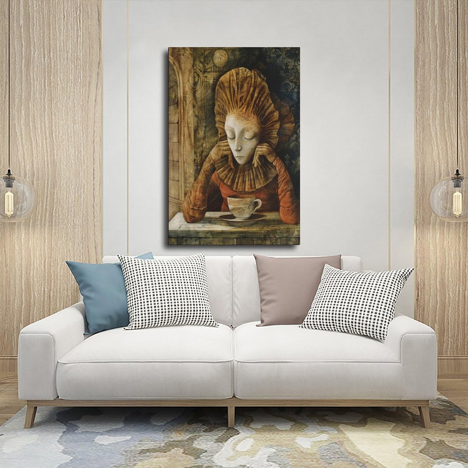 Leinwandposter Esoterische Beleuchtung, Wandkunstdruck, Bild, Gemälde, 50 x 75 cm