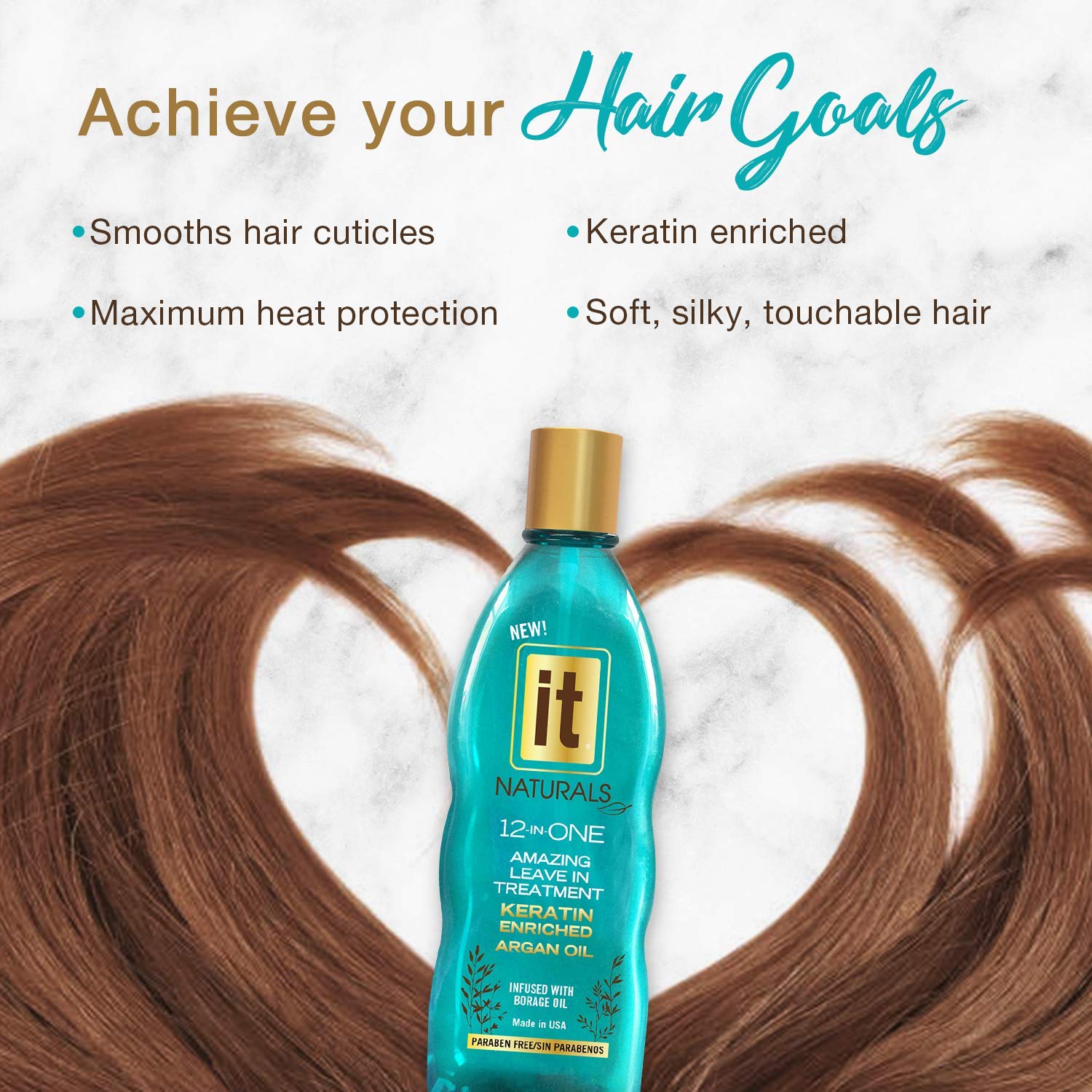 It Naturals 12-in-One Keratin & Argan Oil Leave-In Hair Treatment