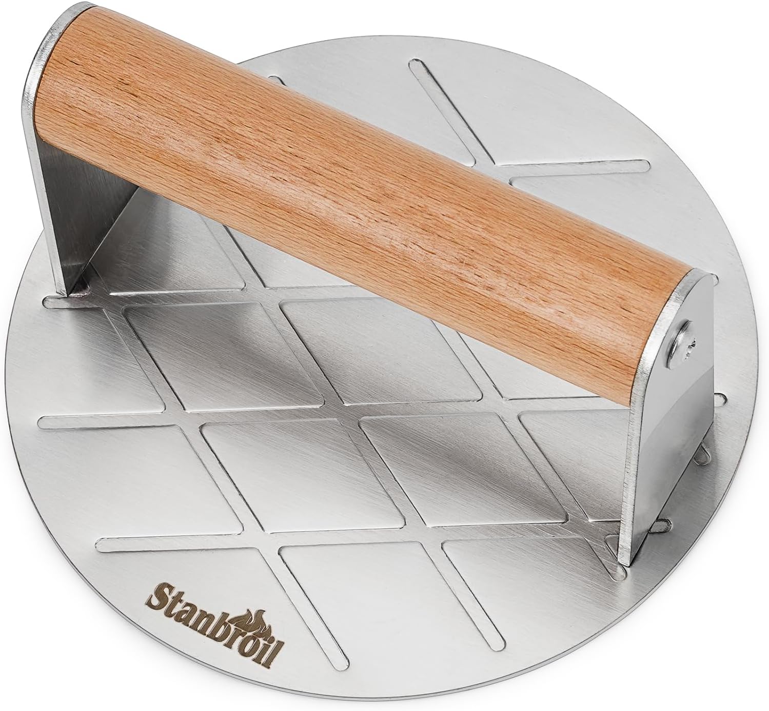 Stanbroil Stainless Steel Grill Press, 5.5 Inches Round