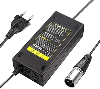 24V 2A 3A 4A 5A Cargador Scooter Eléctrico, Cargador Silla de Ruedas Eléctrica Carrito de Golf E-Bike Go-Go Elite Traveller Adaptador de Corriente con Conector XLR