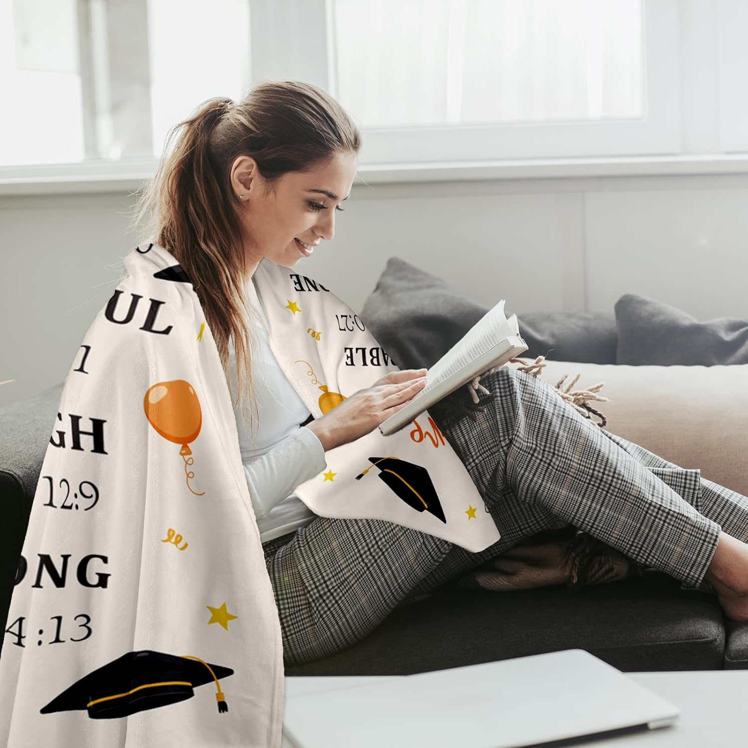 2026 Graduation Blanket 60×50 - Religious Graduation Gifts for Her Him Women Men, Class of 2026 Gifts Bulk, College Middle High School Christian Graduations Gift for Him Her, Senior 2026 Throw Blanket - Image 7