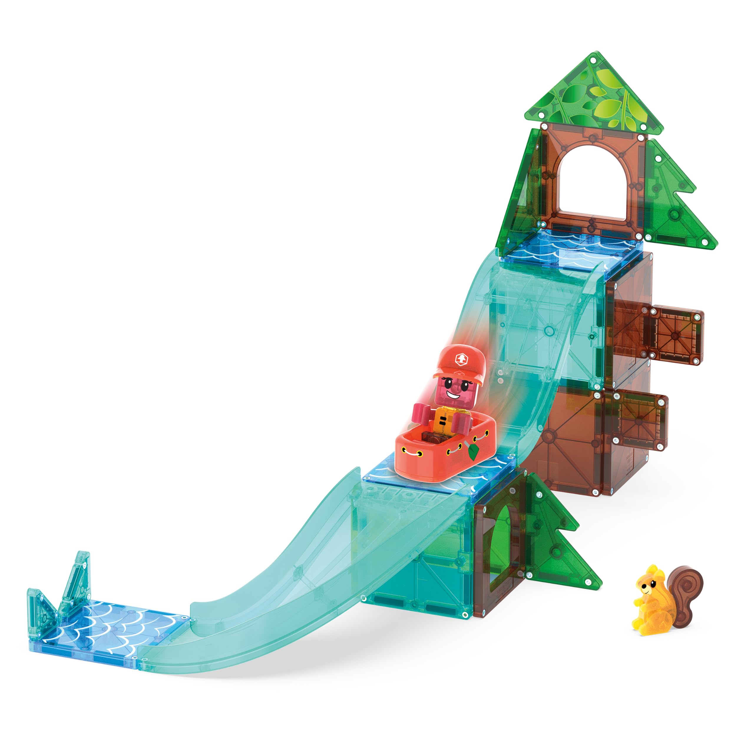 Magna-Tiles Raging Rapids - Set di costruzioni magnetiche da 27 pezzi, il marchio originale per costruzioni magnetiche