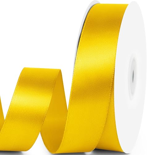 Miniatura 169 de Cinta de satén de 5/8" x 100 yardas - Cinta de seda naranja otoñal con carrete - Ideal para envolver regalos, ramos florales, manualidades