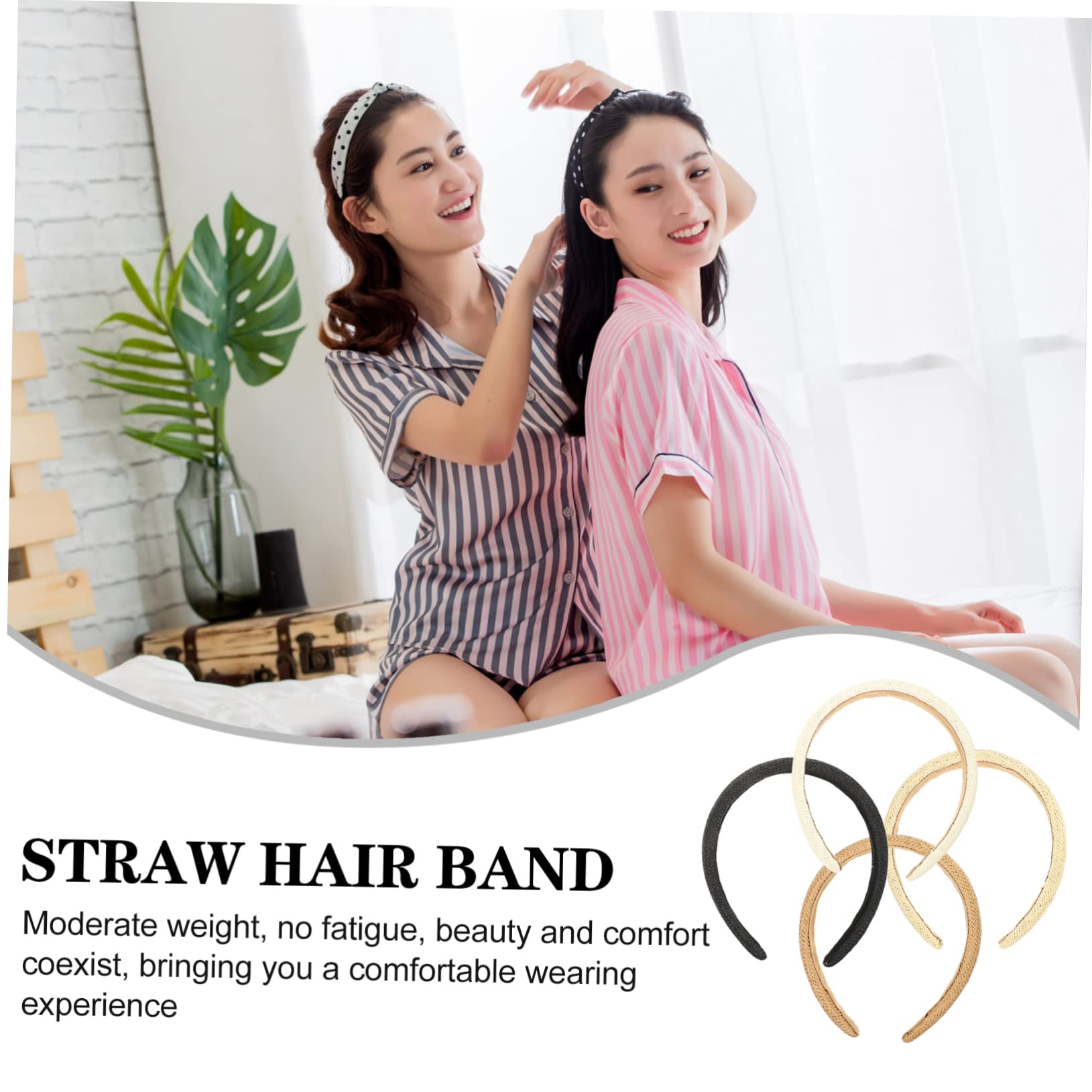 Housoutil 12 Diademas De Elásticas Trenzadas Para Mujer Diademas Anchas Para Mujer Decoraciones Para El Cabello Diadema De Diademas Para Tiara Accesorios De Tela Para