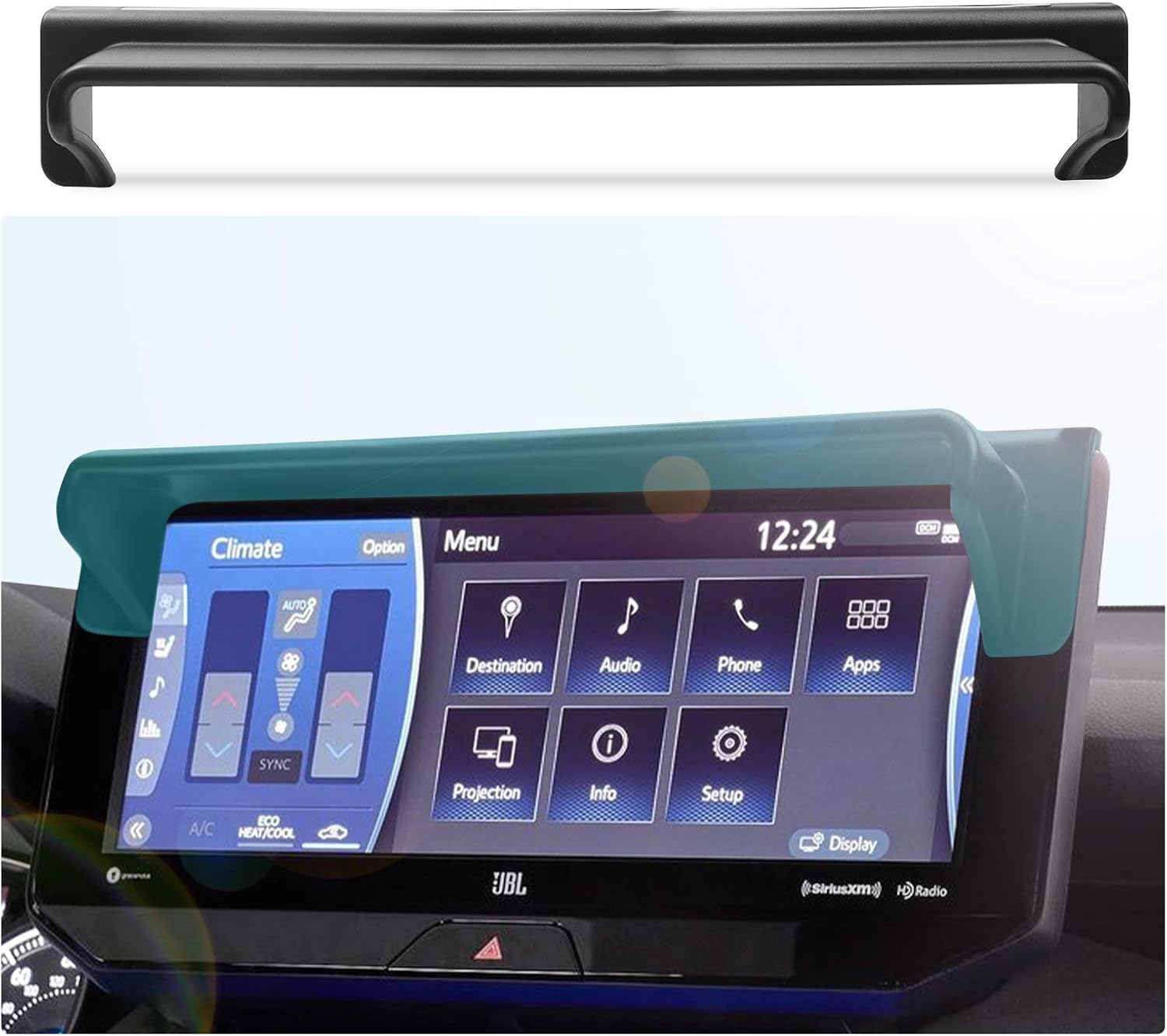 CDEFG Car Navigation Sun Shade Visor for 2021 2022 2023 Venza GPS