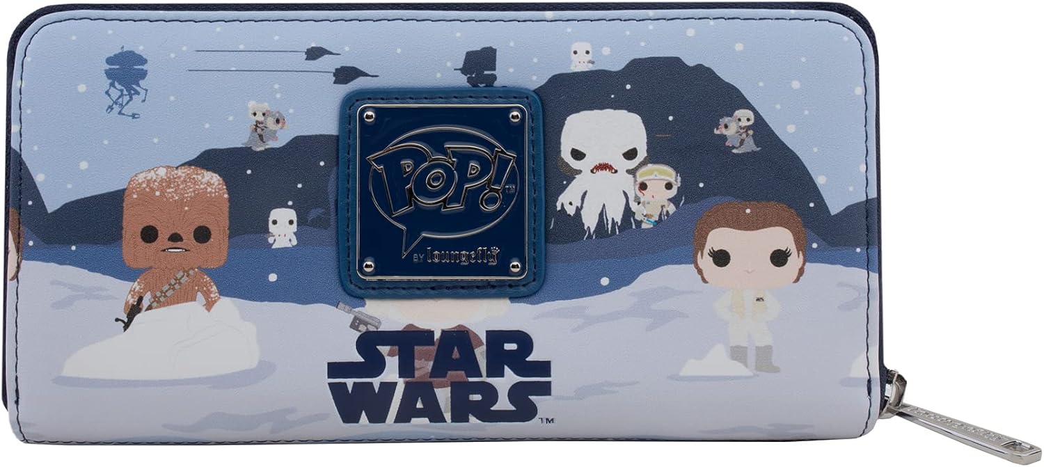 Loungefly: Star Wars - Hans Solo and Princess Leia on Hoth, Zip Wallet,  Exclusive, Multicolor (STWA0159) : Clothing, Shoes & Jewelry