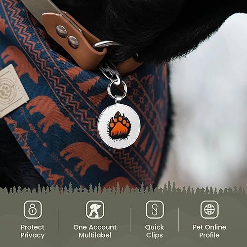 Miniatura 4 de Etiquetas de identificación de perro QR Clip para mascotas Etiqueta de collar personalizada Etiquetas de identificación inteligente para mascotas