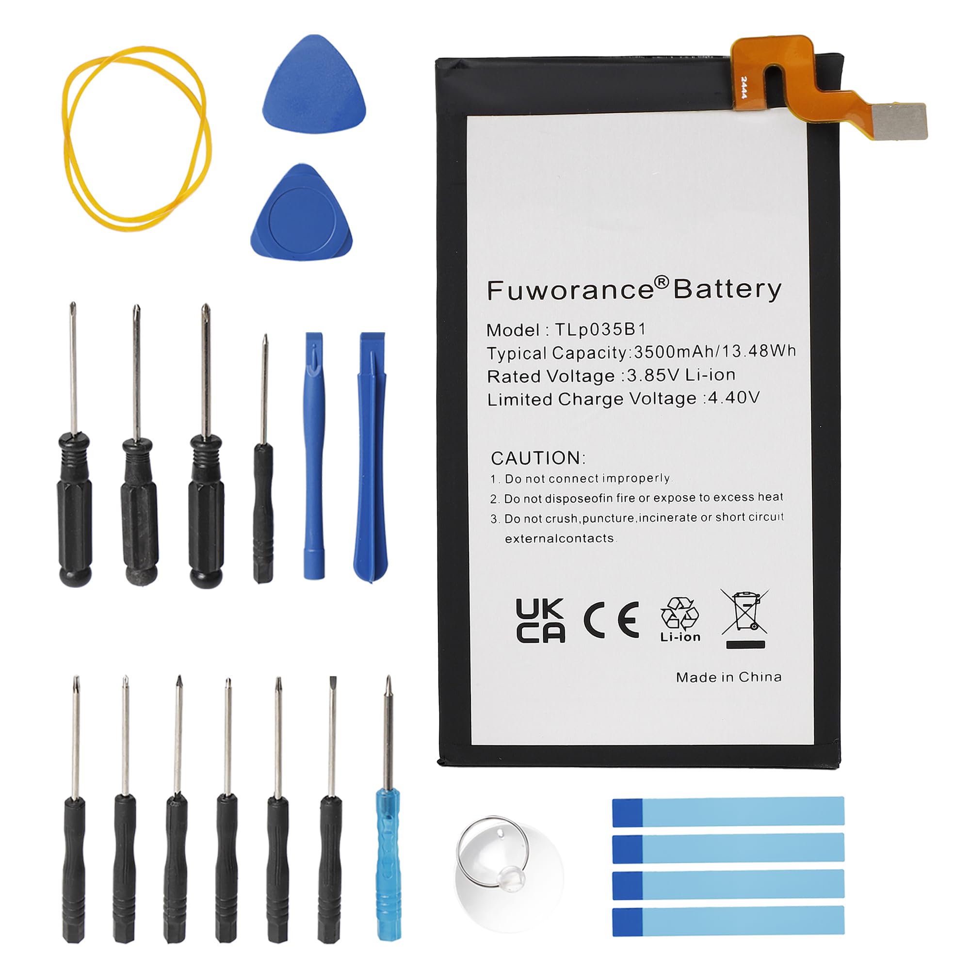 3500mAh 3.85V TLP035B1 Batteria di Ricambio Compatibile con Blackberry Key2 Key 2 Two BBF100-1 BBF100-2 Telefono Cellulare Ricaricabile Batteria agli ioni di litio +Un kit di Strumenti