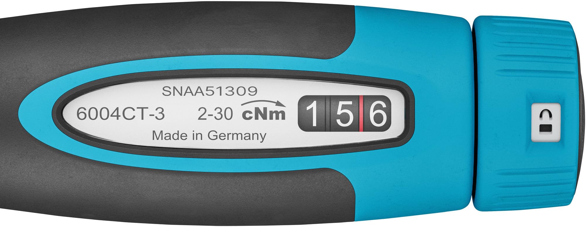 Hazet Cacciavite dinamometrico 6004CT-3, 1/4" con impugnatura standard, 0,02-0,3 Nm, precisione del 6%, lunghezza 196 mm, commutabile a destra/sinistra, meccanismo a ruota libera