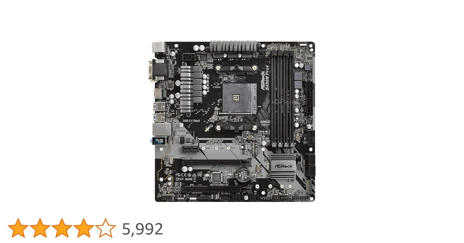 Amazon | ASRock マザーボード B450 M Pro4 AMD Ryzen AM4 対応