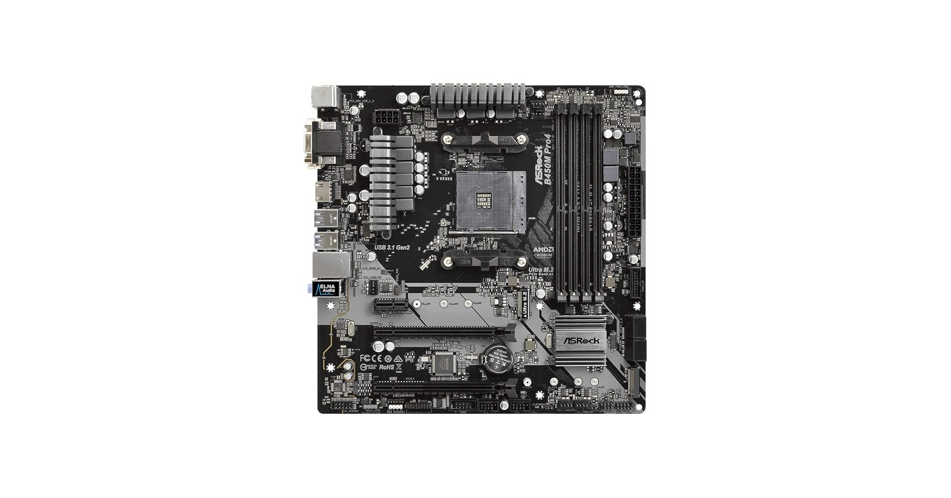Amazon.com: ASRock B450M PRO4 AM4 AMD Promontory B450 SATA