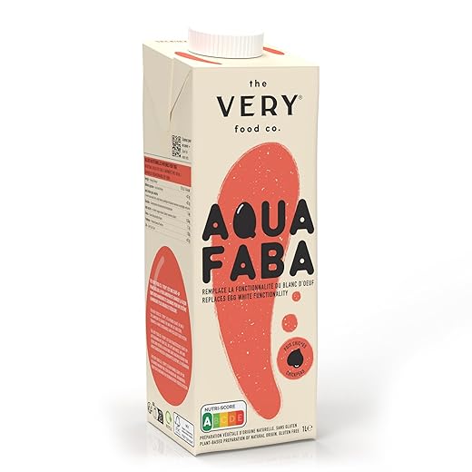 the VERY food co. Aquafaba aus Kichererbsenwasser 1 Liter - 100% natürlich & vegan - Eiweißersatz zum Kochen, Backen und für Cocktails - Eiersatz flüssig in Gastro-Qualität für die gehobene Küche