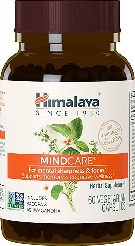 Miniatura 9 de Himalaya MindCare - Suplemento cerebral nootrópico para la agudeza mental, la concentración, la memoria y el bienestar cognitivo, 1170 mg, 120