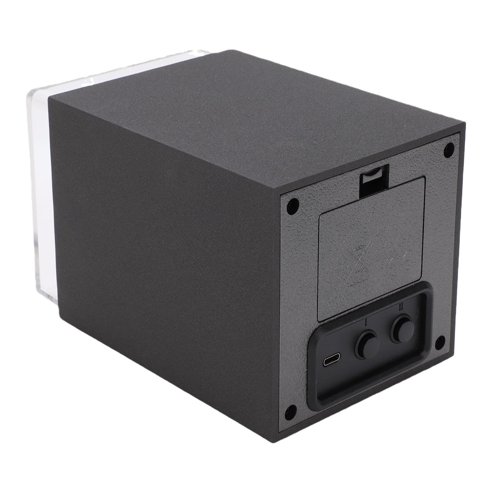 Ejoyous Caricaorologi Automatico, Caricaorologi Meccanico Silenzioso in ABS con 5 Direzioni di Rotazione, Cassa Singola Antimagnetica a Doppia Alimentazione per Display da Ufficio Domestico