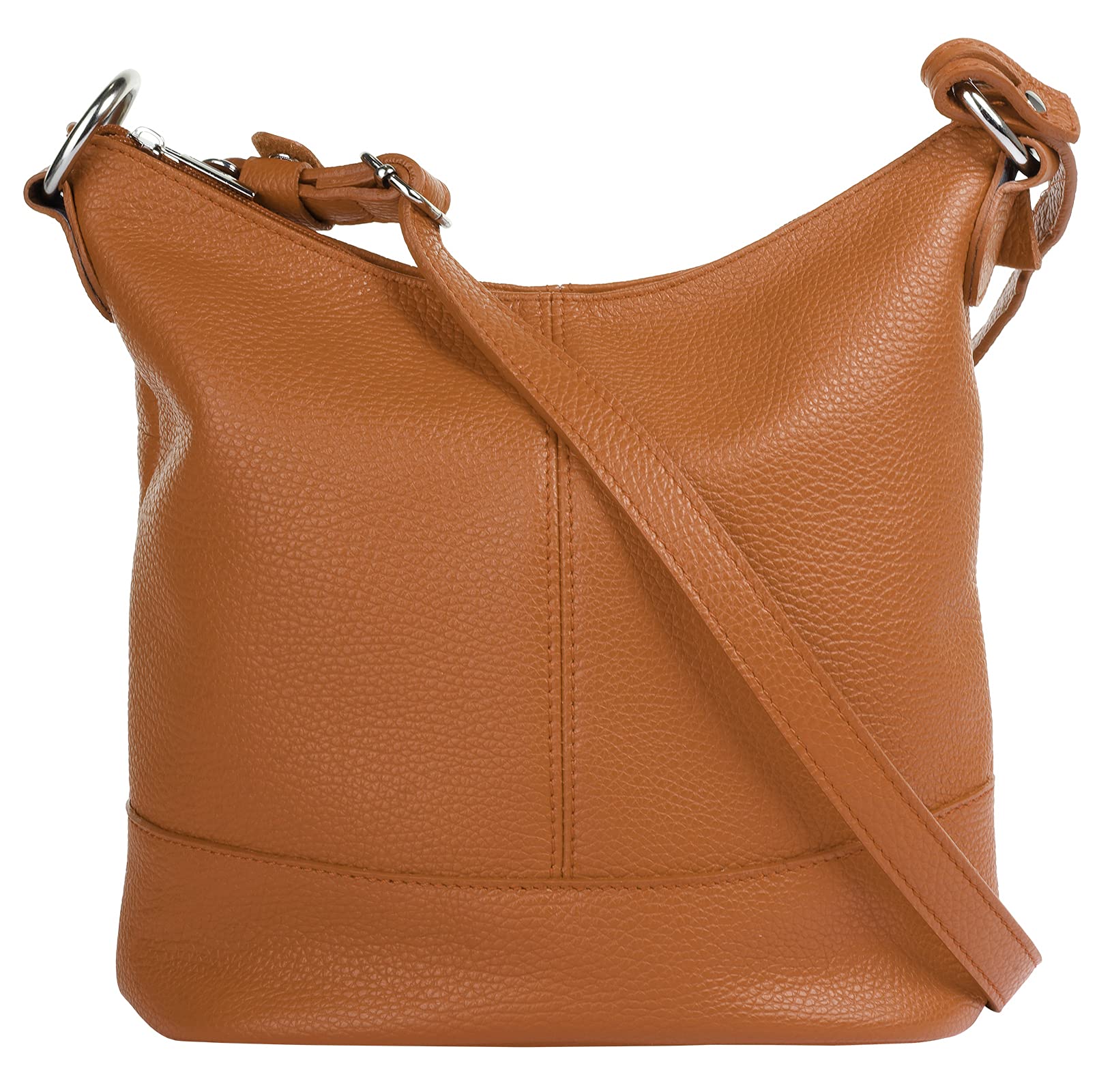 Cluty Umhängetasche echt Leder Damen | Made in Italy, Handtasche, Schultertasche, Crossbody Bag aus Leder