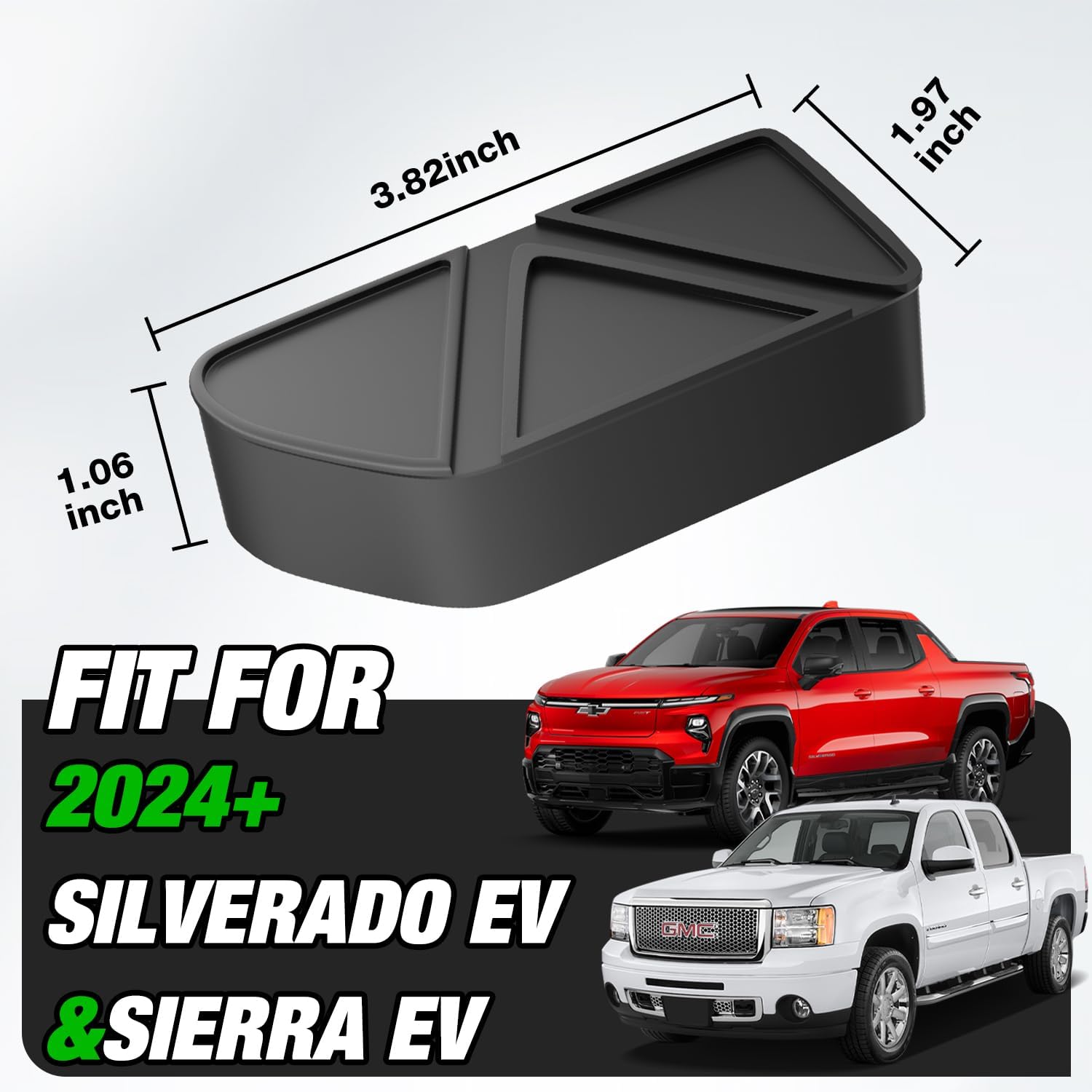 Bed Rail Stake Pocket Covers Compatible with Chevrolet Silverado EV 2024-2026 /GMC Sierra EV 2024-2026 Rear Holes Truck Bed Rail Hole Plugs Stake Pocket Caps Silverado Sierra Accessories