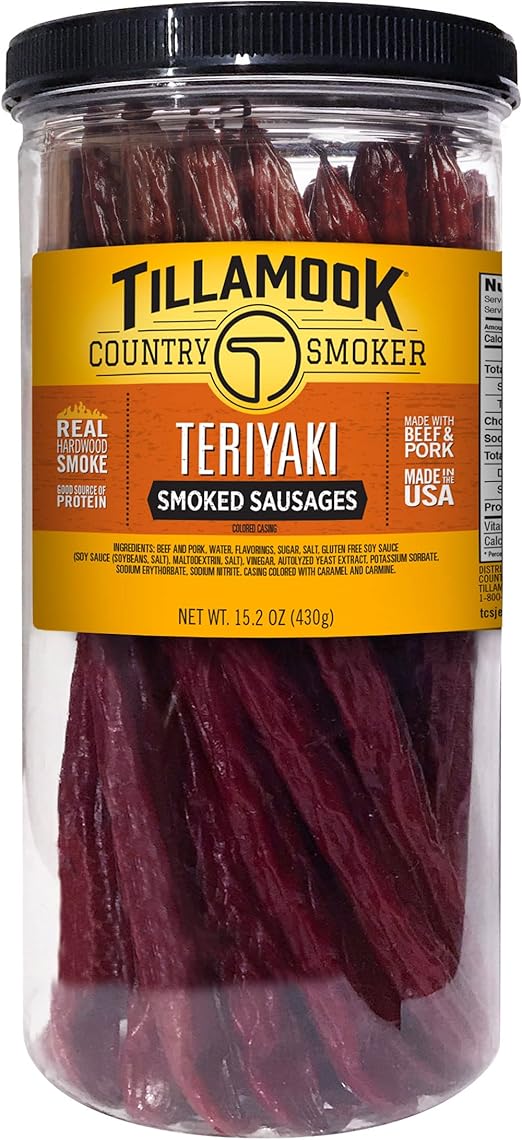 Tillamook Country Smoker TERIYAKI BEEF STICK 20Count .95 LBS1 LBS
