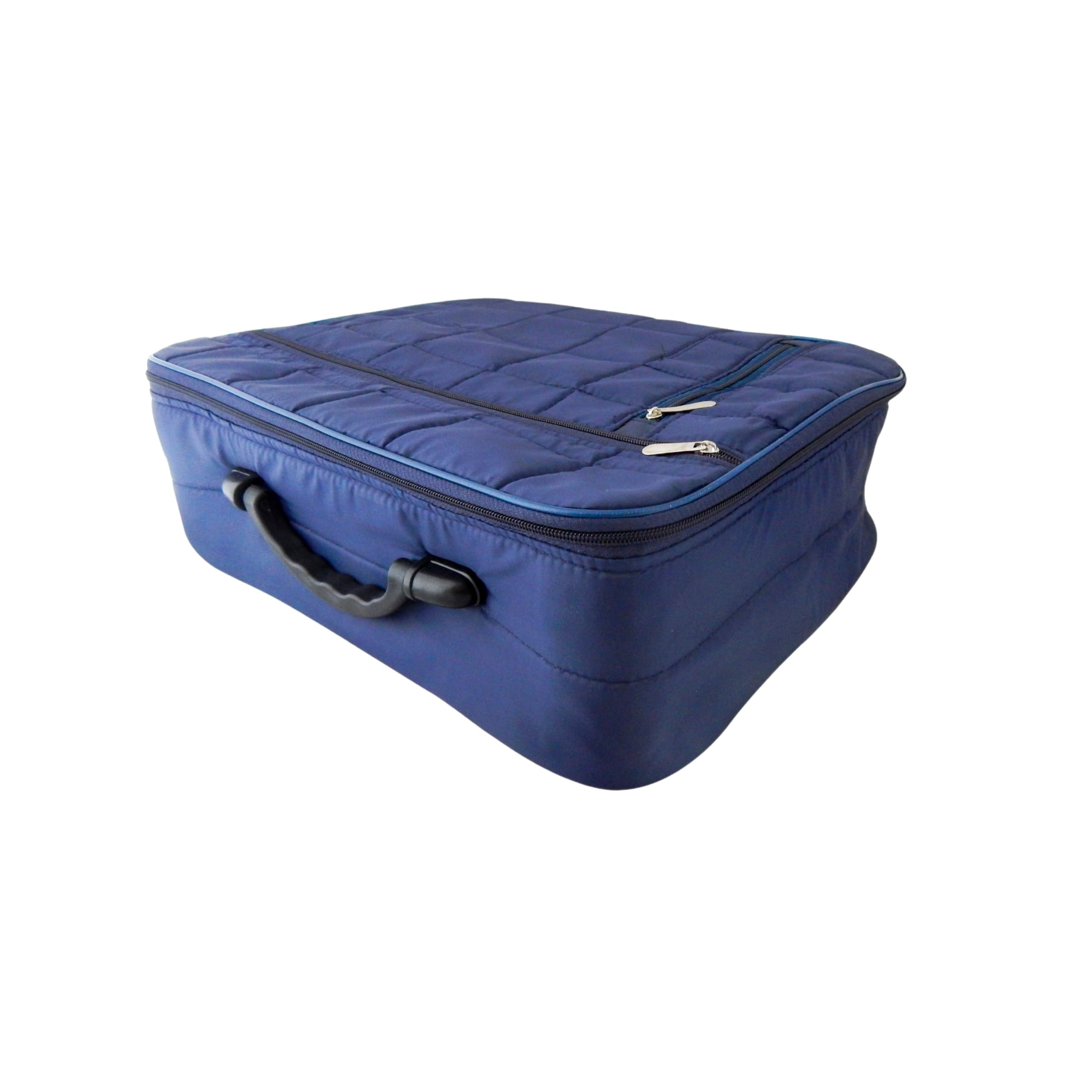 elysian Synthetic Lightweight Waterproof Carry Overnight Luggage Bag/Portable Folding Bag (42 x 32 x 13cm) | Suitcase Bag for Travel, Packing and Storage - Men and Women (Navy Blue) – 1Pc-picture-28