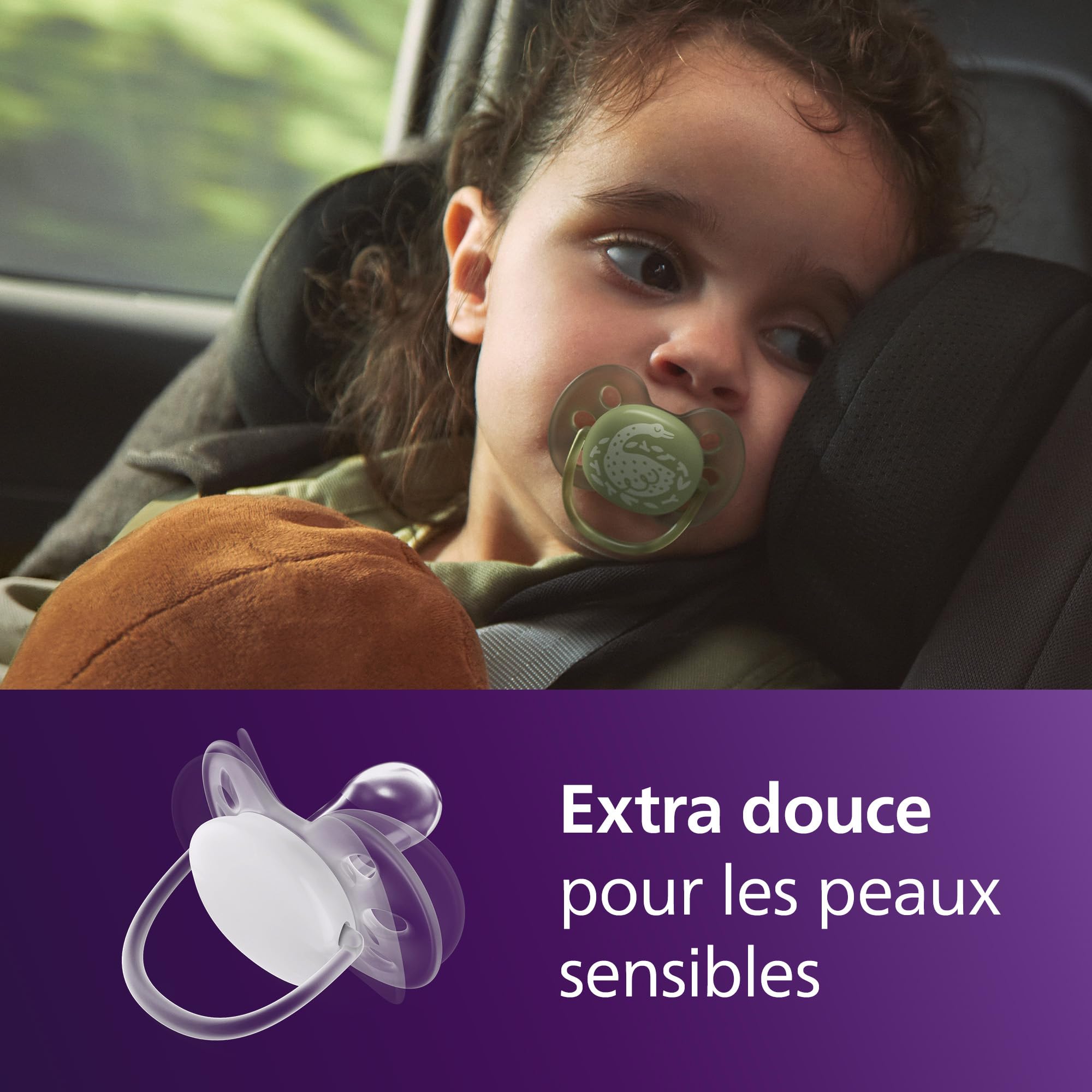 Image secondaire de Sucettes Ultra-Douces Philips Avent pour Bébés - Lot de 4 Tétines Orthodontiques