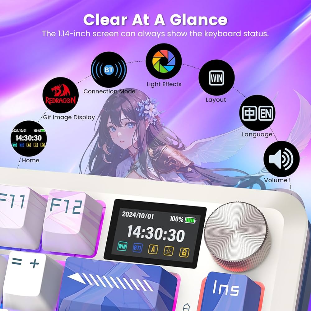 Amazon.com: Redragon Wireless Mechanical Keyboard, Gasket