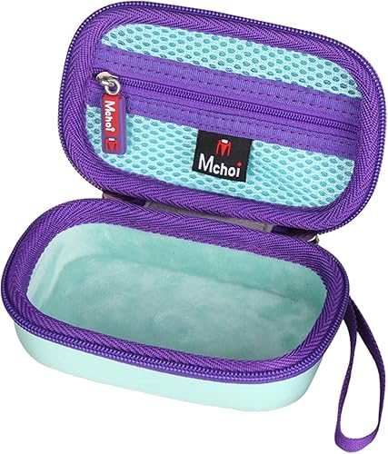 Miniatura 3 de Mchoi Estuche rígido de transporte adecuado para mouse Logitech G305 Lightspeed inalámbrico, a prueba de golpes, impermeable, color verde azulado,