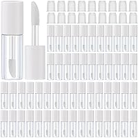 Vista 8 de Patelai 100 unidades de mini tubo de brillo de labios transparente, rellenable, vacío, bálsamo labial, contenedores de brillo, botellas