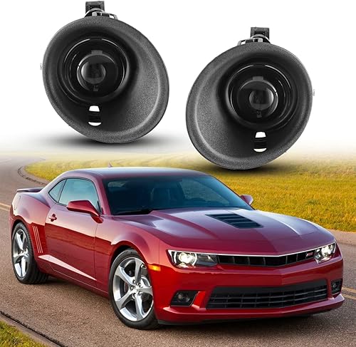 Luces antiniebla para Chevy Camaro 2014-2015, montaje de luz antiniebla con bombillas H3 12V 55W y kit de arnés de cableado e interruptor universal,
