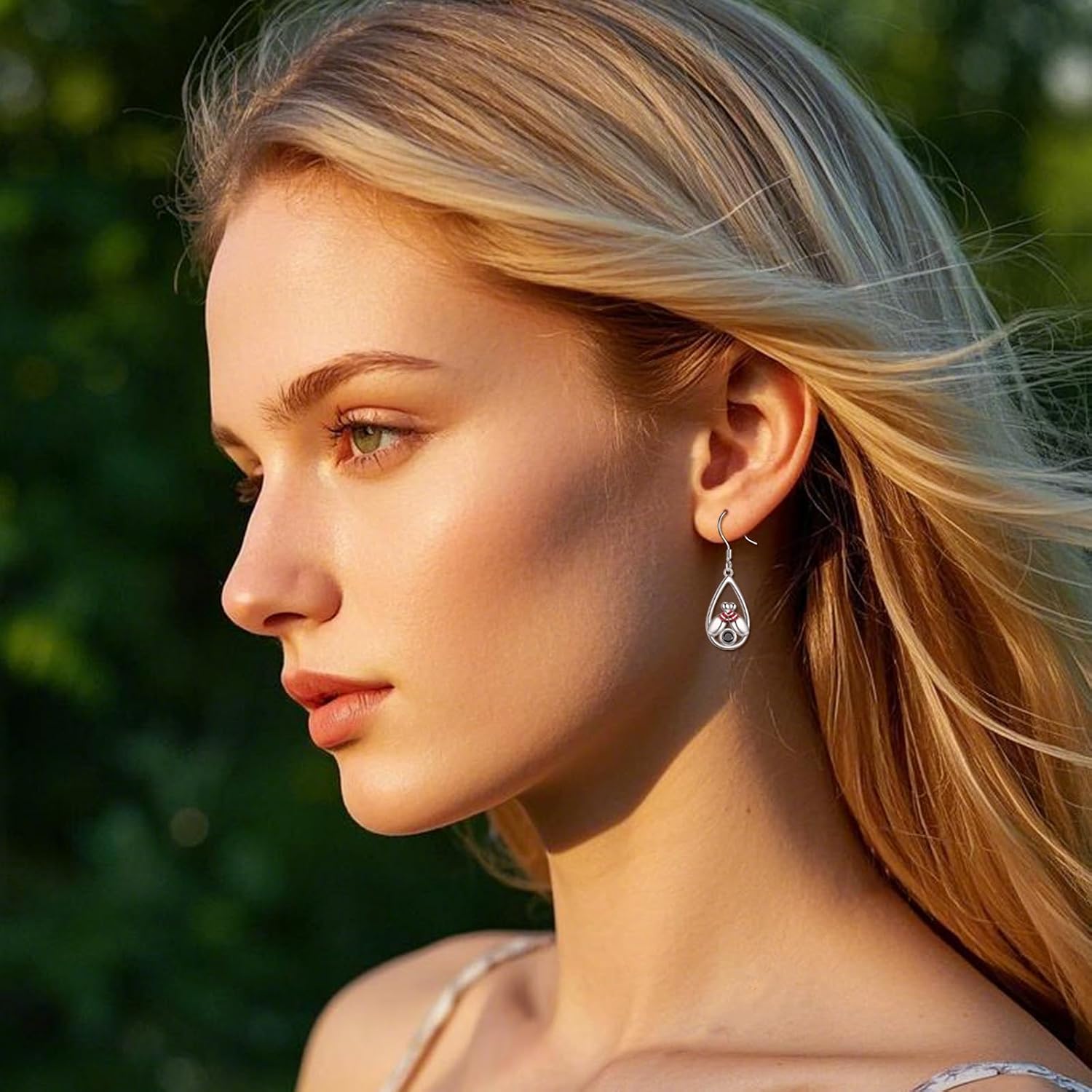 MONGAS Lacrosse/Bowling/Golf/Earrings for Women Sterling Silver Lacrosse/Bowling/Golf/Earrings Jewelry for Women Sport Lovers