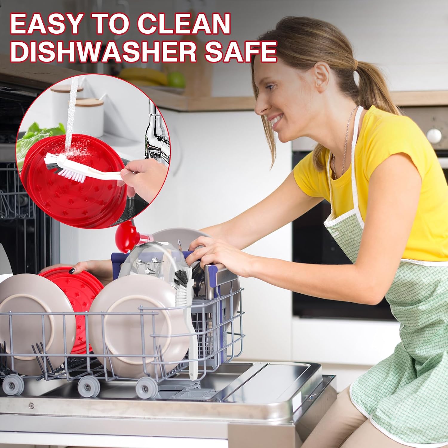 Latest Chicken Shredder Tool Twist -10 Inches Large Meat Shredder Tool Twist with Cleaning Brush, Visible Shredded Chicken Tool Chicken Breast Shredder, Ergonomic Handle, Dishwasher Safe, Anti-Slip image 5