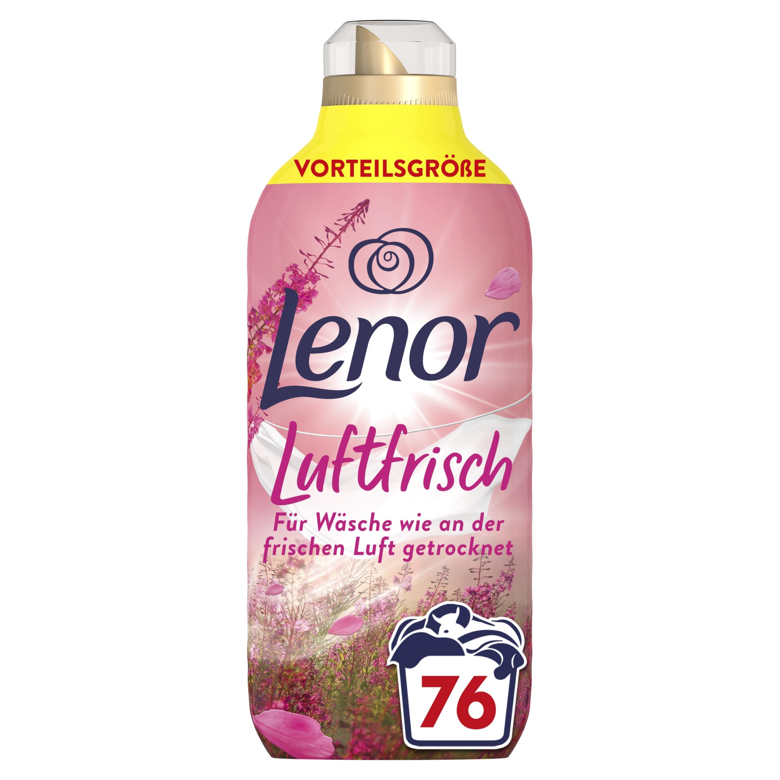 Lenor Luftfrisch Wildblumenfeld, Weichspüler, 76 Wäschen