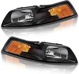for 1999-2004 Ford Mustang Halogen Headlight W/O Bulbs