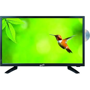 ASA Jensen JTV1917DVDC 19" 720p Inch LCD TV with Built-In DVD Player, DC Power , Black