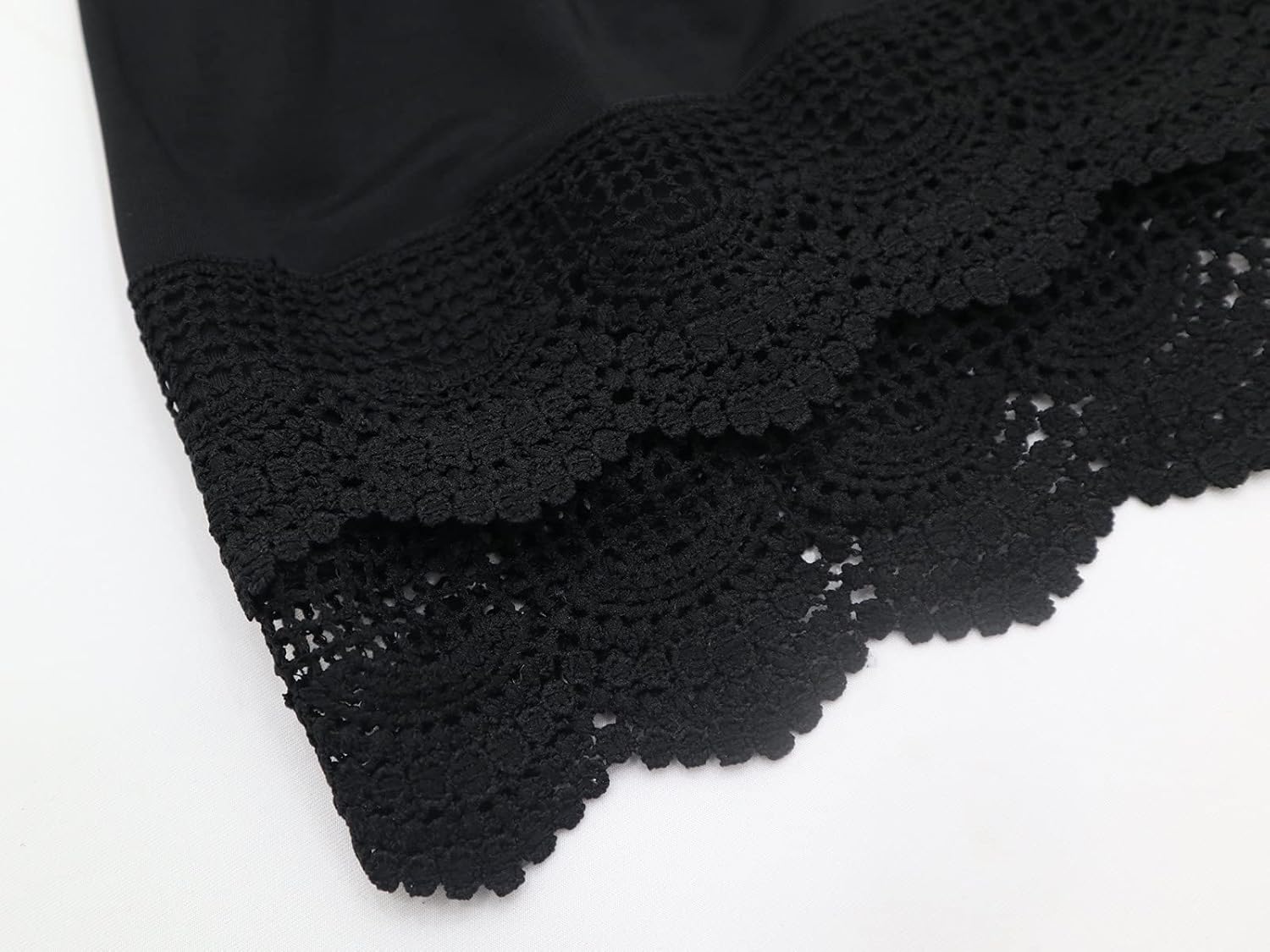 Vanrose Jan Modesty Lace Shirts Extender Extra Length See Through Slips - Image 5