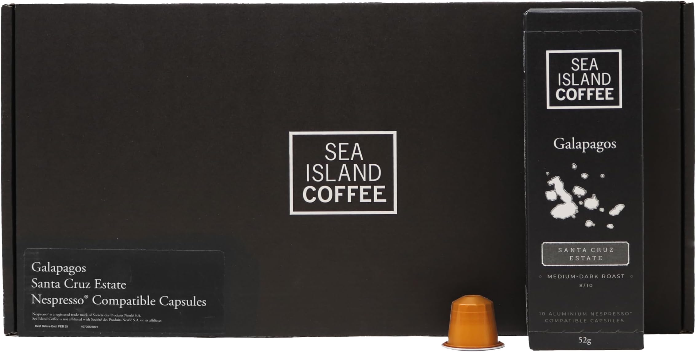 Galapagos, Santa Cruz Estate - Nespresso Compatible Capsules | Sea Island Coffee (60 Capsules)