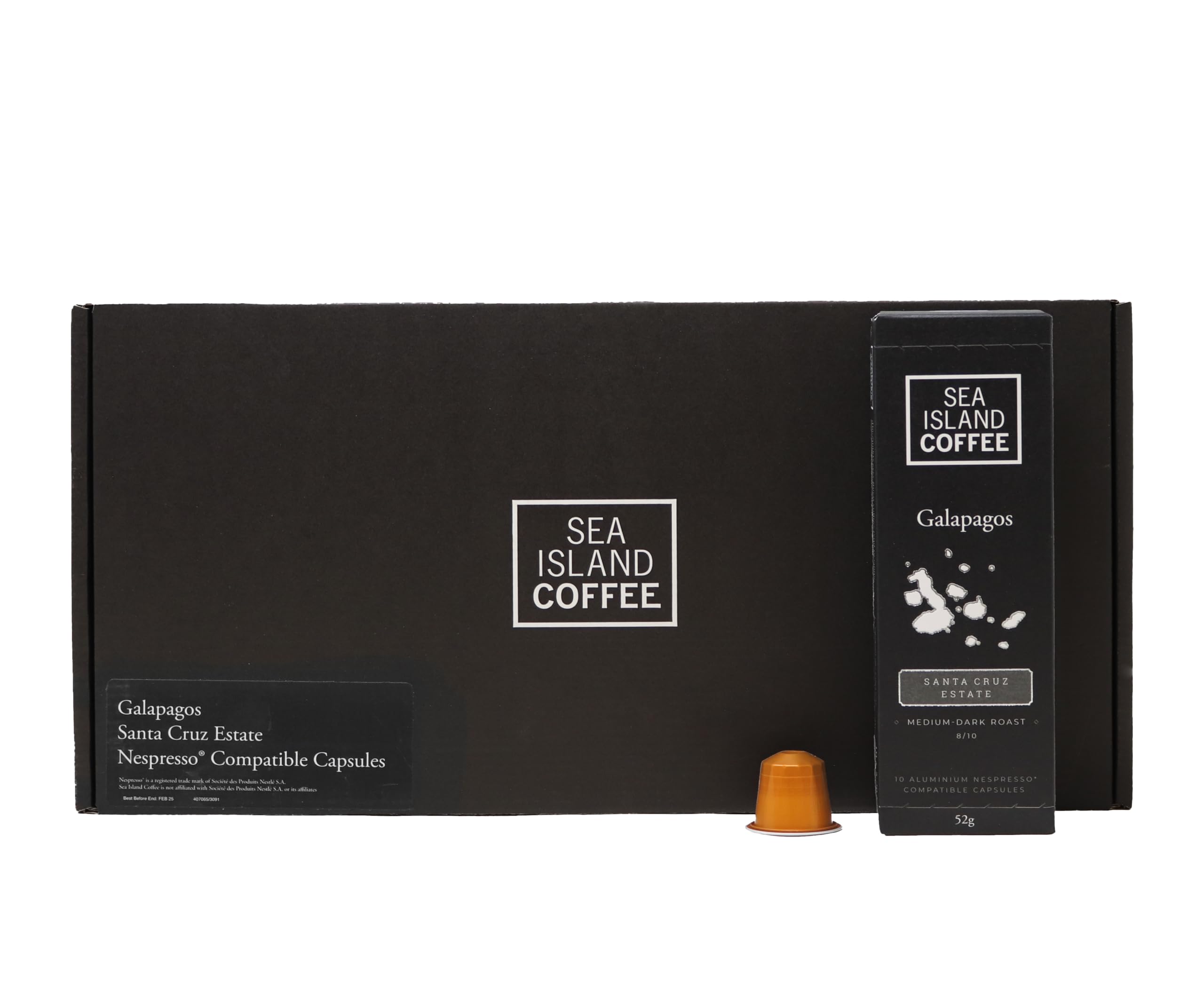 Galapagos, Santa Cruz Estate - Nespresso Compatible Capsules | Sea Island Coffee (60 Capsules)