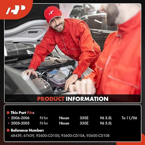 Miniatura 2 de A-Premium Compresor de aire acondicionado con embrague compatible con Nissan 350Z 3.5L 2003-2006