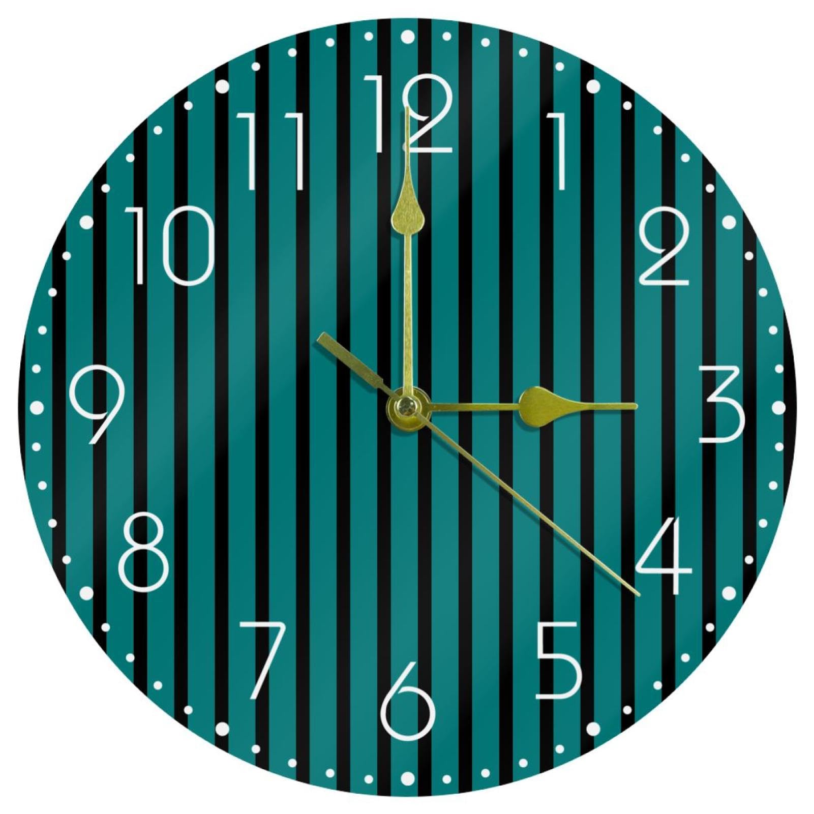 Horloge murale ronde en acrylique avec mécanisme à quartz fluide pour une décoration épurée