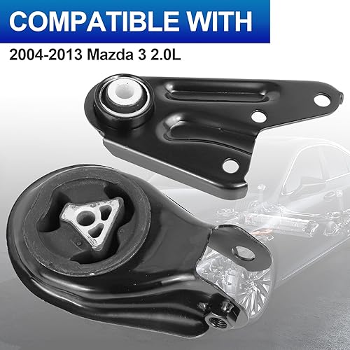 Miniatura 2 de Juego de soportes para motor  Compatible con Mazda 3 2004-2013, Mazda 5 2.0L 2.3L 2004-2013, repuesto # A4405 A4418, juego de 2