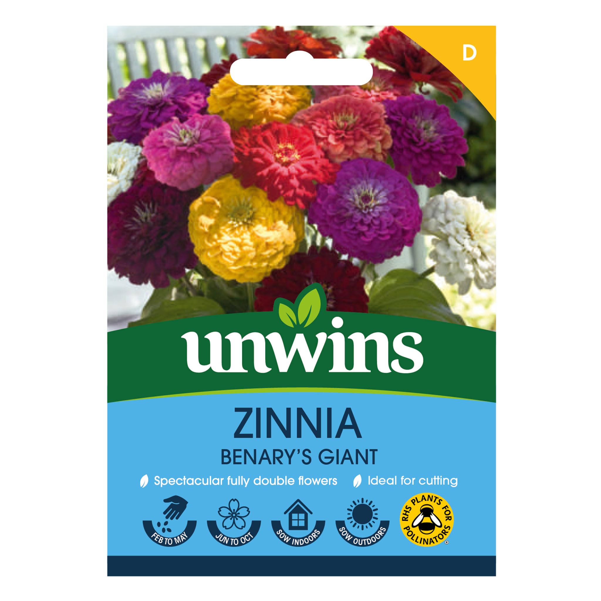 Unwins Zinnia Benary's Giant Plant Seeds