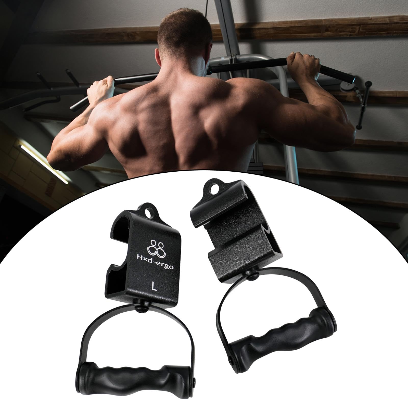 #N/A/a 2 Piezas de Giratorios 360 Grados Ergonómicos de Acero para Ejercicio con Agarre Antideslizante Y Resistencia hasta 136 Kg Adecuados