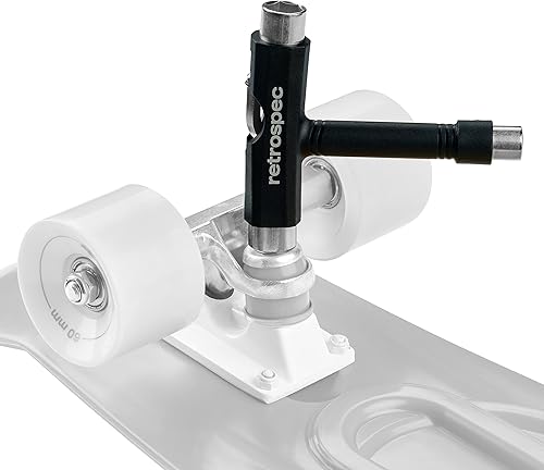 Miniatura 5 de Retrospec Upkeep - Herramienta de patín portátil multifunción todo en uno con llave Allen 2 en 1 y destornillador de cabeza Phillips para ajustar y