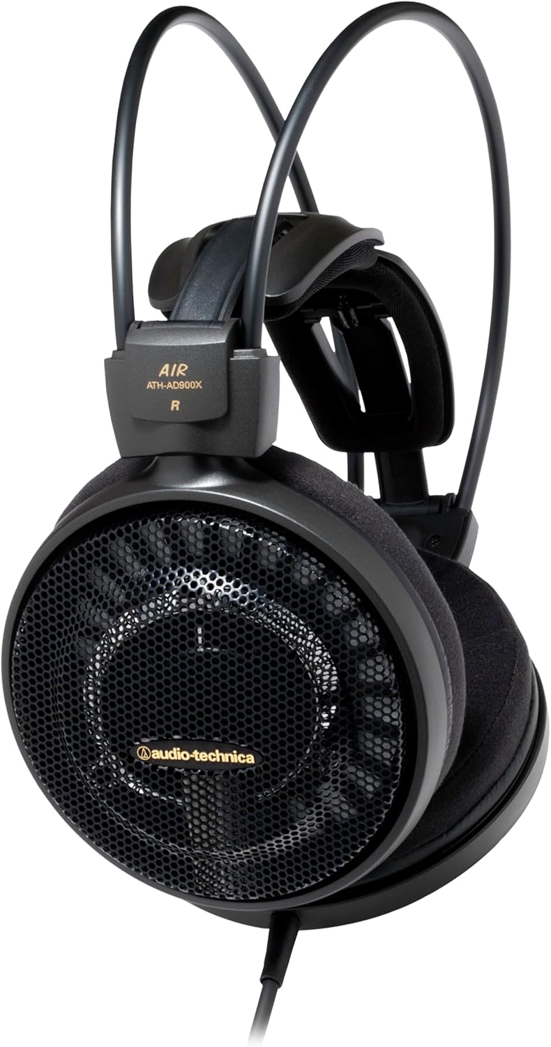 Audio-Technica ATH-AD900X Open-Back Audiophile Headphones, Black