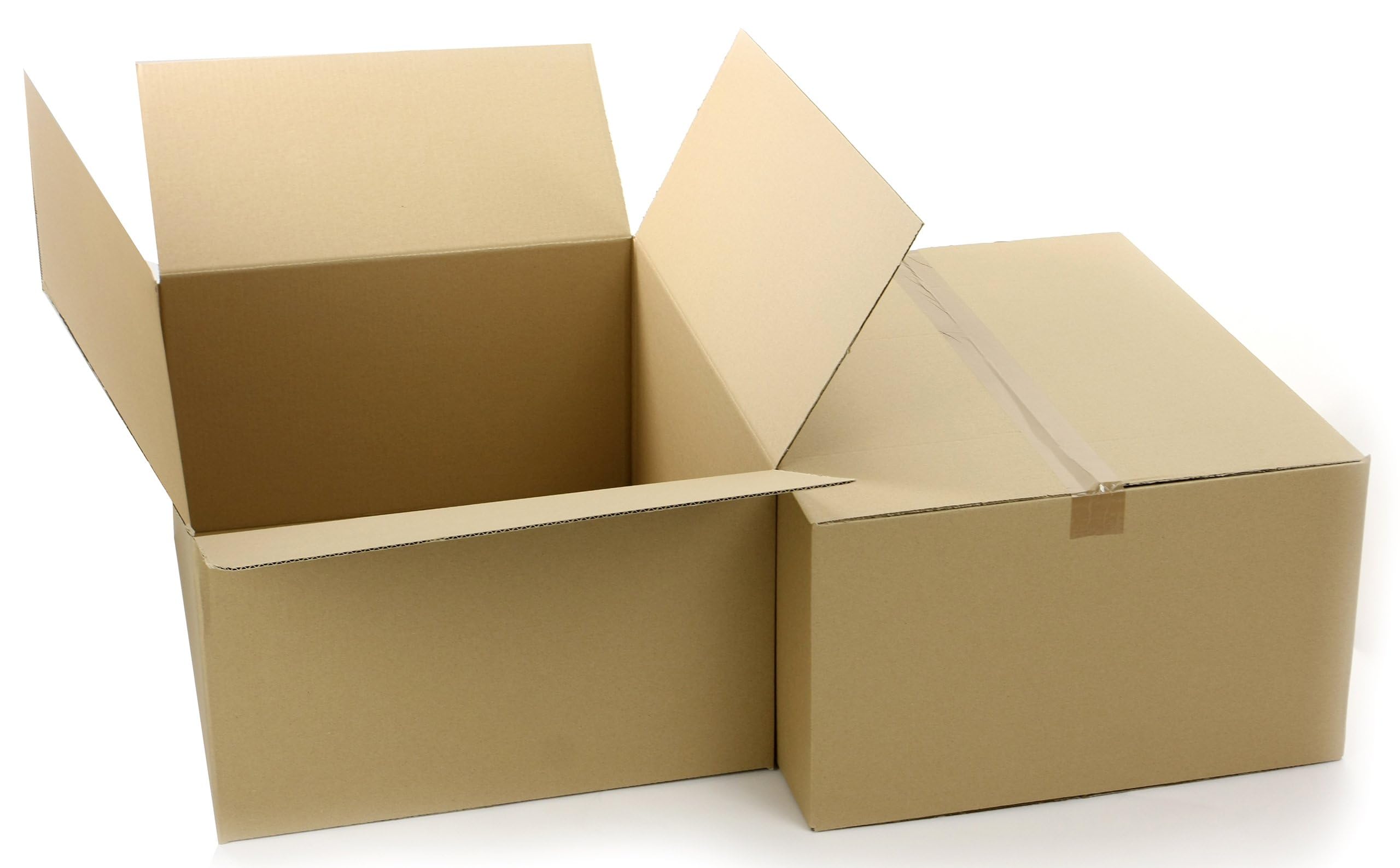 100 Stück Faltkarton 300x250x150 mm Versandkarton E-commerce Karton 1-Wellig 400G Braun Kartonage Verpackung Postkarton Versandschachtel Paket Päckchen