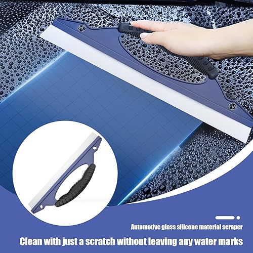 Miniatura 6 de Yumfugu 1 raspador de vidrio para automóvil, herramienta de limpieza de limpiaparabrisas en forma de D, herramienta de aplicación de película de