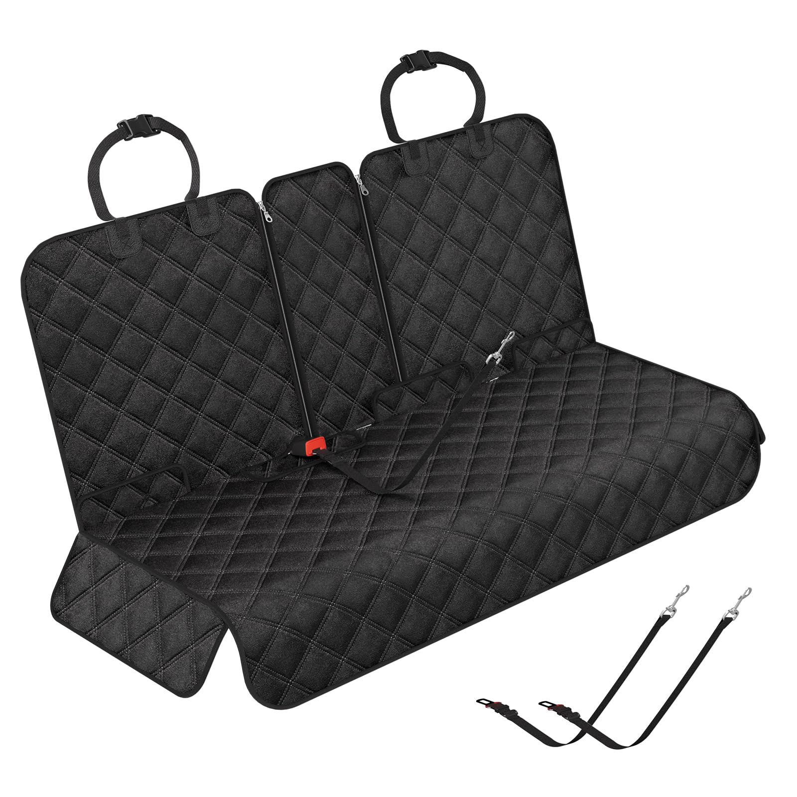 Simple Trending Dog Car Seat Cover, Back Seat Pet Bed Mat Protector Waterproof Bench Car Seat Cover, Nonslip Pet Car Bed Dog Hammock for Car, SUV, Truck