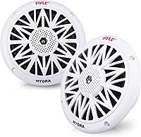 Vista 9 de Pyle Altavoces marinos duales de 6.5 pulgadas, 2 vías, impermeable y resistente a la intemperie, sistema de sonido estéreo de audio para exteriores