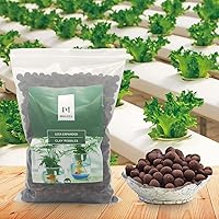 Vista 3 de Suministros hidropónicos de arcilla expandida Leca de 6 libras para plantas de jardín de interior (6 libras)