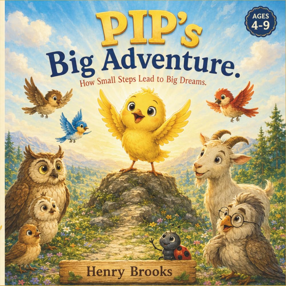 Pip's Big Adventure: A Story About Courage and Never Giving Up (How Small Steps Lead to Big Dreams)