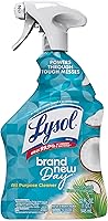 Vista 1 de Lysol Spray limpiador multiusos, spray desinfectante multiusos, limpiador de cocina y baño, aroma a coco y minerales marinos, 32 onzas líquidas