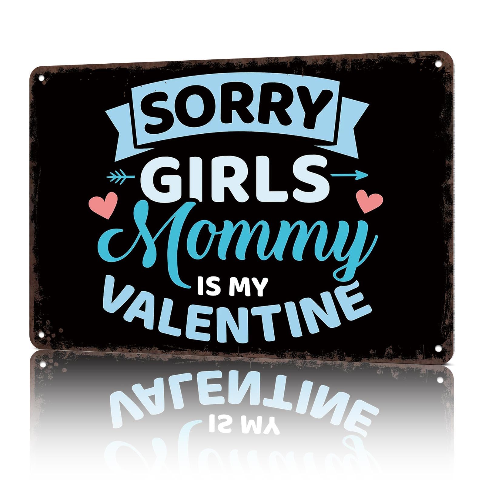 KWQDOZF Vintage Metal Signs Sorry Girls Mommy Is My Va Funny Tin Sign Poster Wall Art For Home Room Bedroom Office Decor 8x12inch